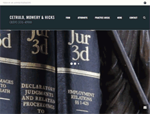 Tablet Screenshot of cmh-law.com